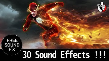 The Flash Cinematic Sound Effects Pack ⚡ Running, Super Speed and Vibrating 🎵