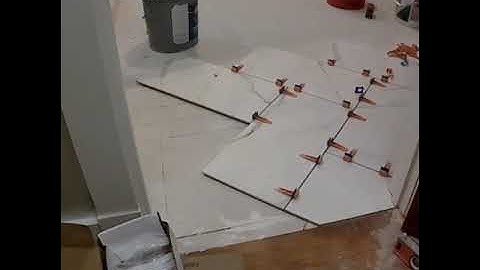 Herringbone tile time lapse.