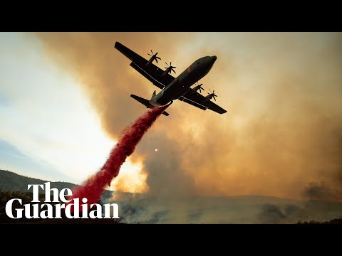 Mendocino Complex fire: aerial footage shows scale of California's biggest ever blaze