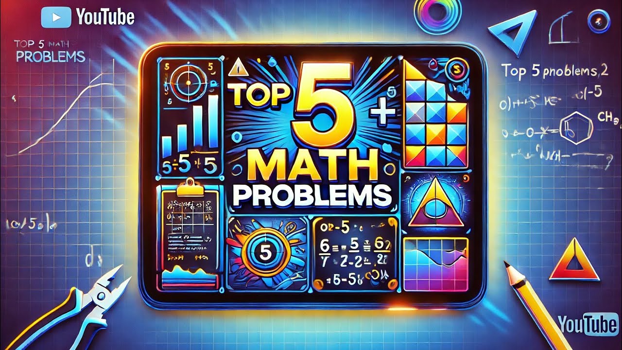 Top 5 math problems |can you solve these problems. - YouTube