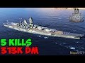 World of WarShips | Yamato | 5 KILLS | 313K Damage - Replay Gameplay 1080p 60 fps