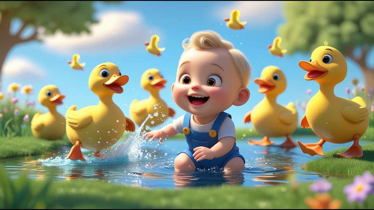 Five Little Ducks in Australia 🦆🎶 | Funny Kids Song | Counting & Nursery Rhyme for Children