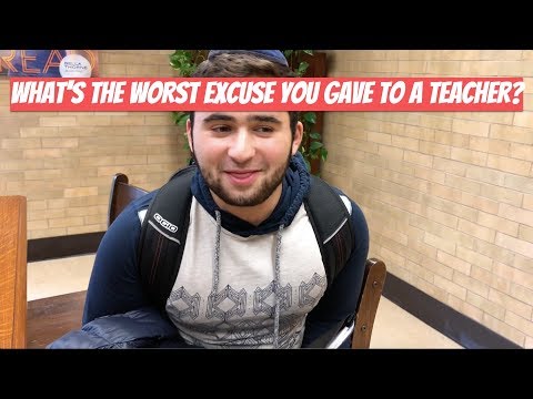 What's The Worst Excuse You Gave to a Teacher? | Great Neck North High School