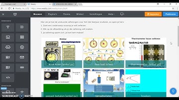Een oefening van LearningApps embedden op een Weebly website