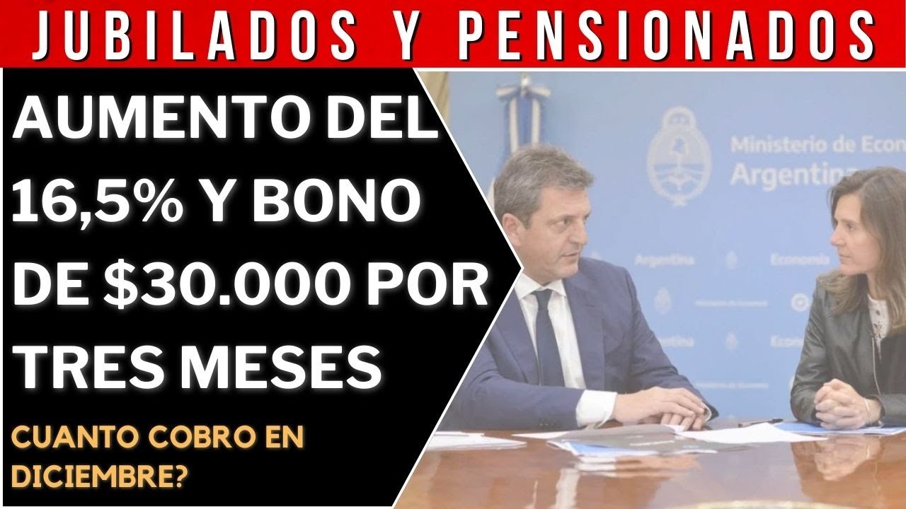 🌐 MASSA ANUNCIO EL AUMENTO DE DICIEMBRE + BONO Y AGUINALDO JUBILADOS ...