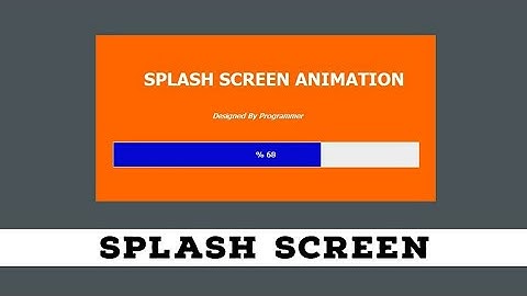 Java (GUI) Swing Progressbar - Splash Screen Yapımı | Java Swing Dersleri #3