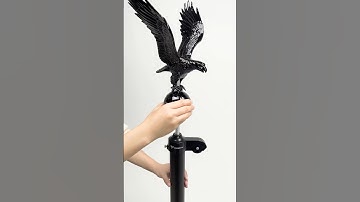 Yescom Sectional Flagpole Kit with Eagle Topper #flagpole