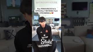 Ray announces his official retirement from streaming 😢#Ray #Streaming #Retirement #Viral #Trending