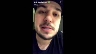 Rob Kardashian Snapchats Black Chyna leaving and take the baby