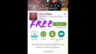 HOW TO DOWNLOAD MAN OF STEEL GAME FOR FREE IN ANDROID.