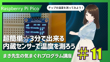 超簡単！ラズパイピコの内蔵センサーで温度を測ろう！