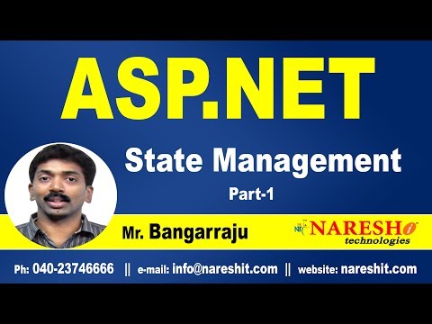 ASP.NET State Management Part-1 | ASP.NET Tutorials | Mr.Bangar Raju