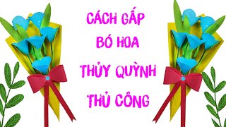 Hướng Dẫn Gấp Bó Hoa Thủy Quỳnh - Folding Thuy Quynh Bouquets | Quang Anh Gấp Hoa Nghệ Thuật