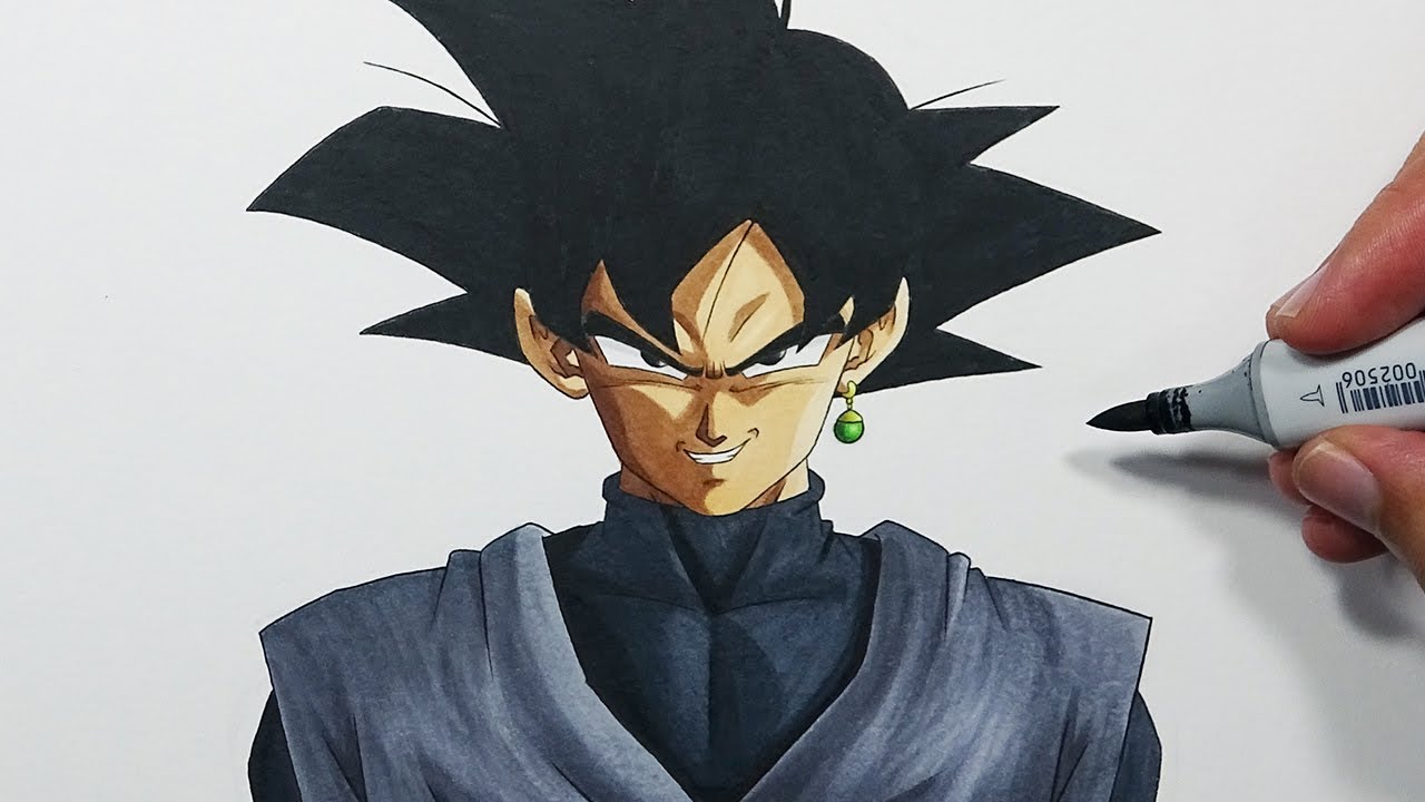 Art básica - Desenho do Goku black 😊