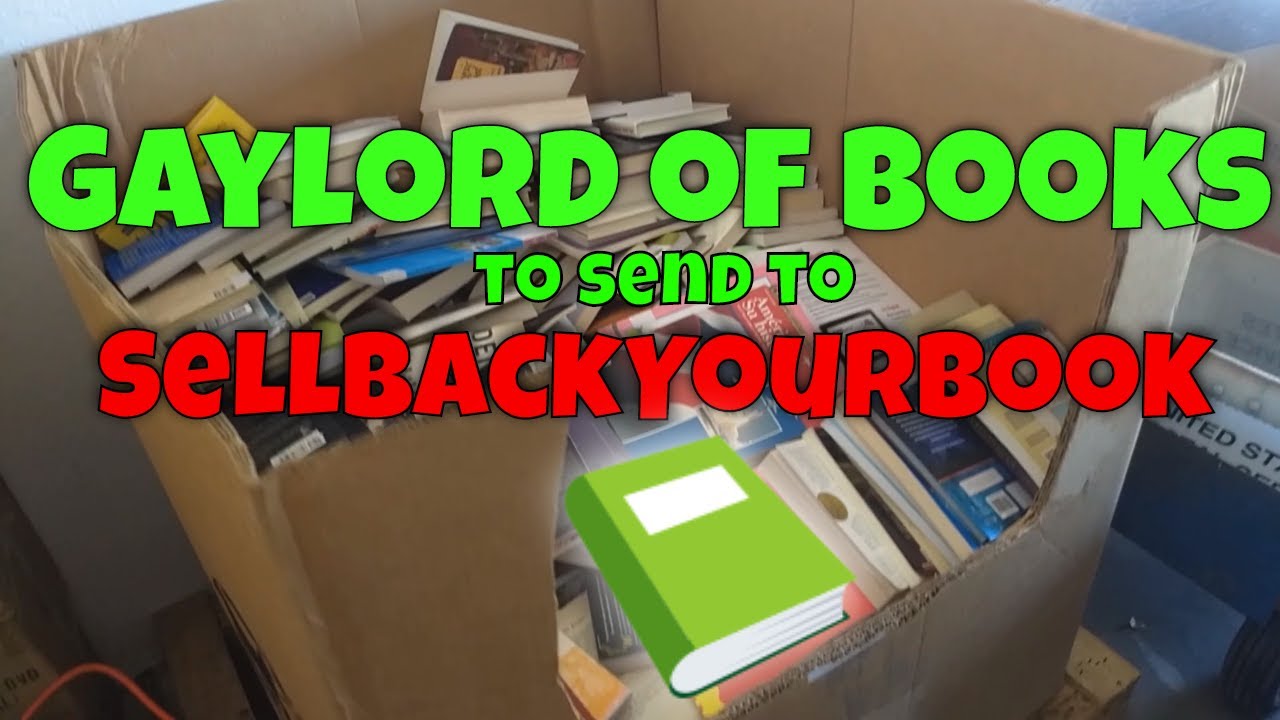 Gaylord of Books Throwing Book duds into SellBackYourBook to make
