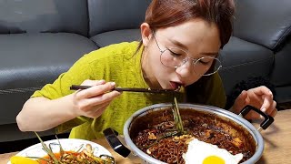 ASMR BEST BLACK BEAN NOODLES JAJANGMYEON | MUKBANG NOODLES EATING