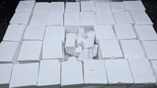 Water Soft + Crunchy Gym Chalk Blocks Crushing | Mass Crush | Relaxing | Satisfying | ASMR screenshot 5