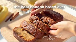 The Best Banana Bread Ever (Pastry Chef’s Recipe) 💛 Bake With Me