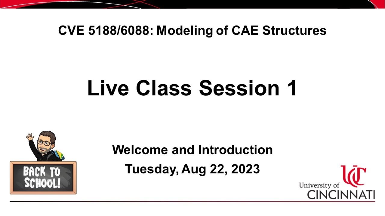 CVE 6088-23FS Live Class Session 01 - YouTube