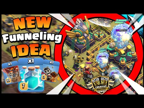 1 Clone Balloon & Dragon Rider to Funnel a Base! Genius Plan in Clash of Clans!