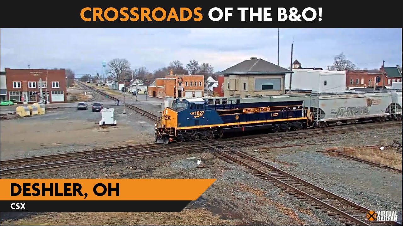 Deshler, Ohio, USA | Virtual Railfan  LIVE !