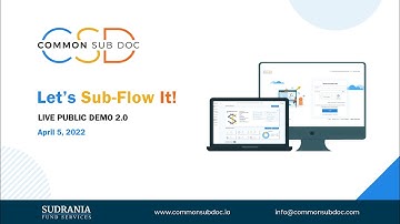 CommonSubDoc (CSD) 2.0 Demonstration Webinar