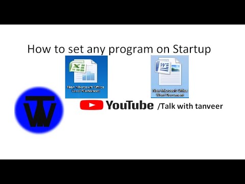 how to set any program on startup - YouTube