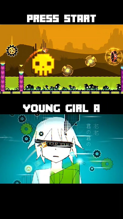 [MASHUP] Press Start   Young Girl A | Geometry Dash 2.2 #shorts