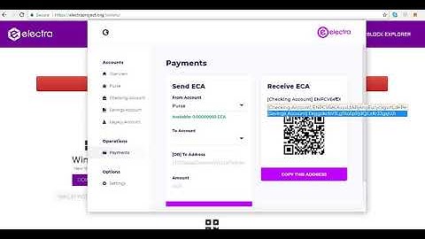 Electra ECA wallet Staking