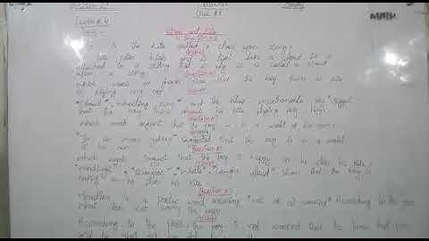 class 6(English), Unit #9 lesson #4 Q/A.