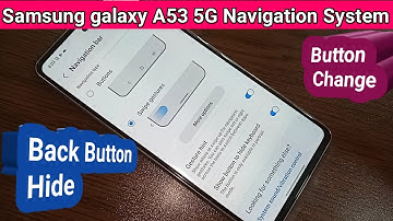 Samsung galaxy A53 5g navigation bar setting // navigation gesture setting
