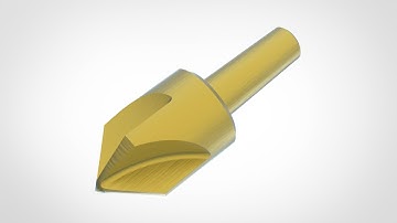 「DESIGN 332」 Fluted Countersink Drillbit | Solidworks tutorial