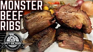 UNREAL! MONSTER BEEF RIBS ON THE PIT BOSS VERTICAL PELLET SMOKER   EASY RECIPE by WALTWINS 2,082 views 3 months ago 5 minutes