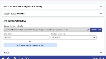 Find generated keystore file