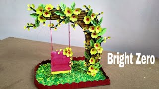 DIY | Beautiful swing/jhula made by cardboard | Cardboard craft | Hammock