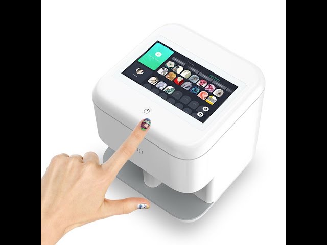 ALSUP Digital Mobile Nail Art Printer- Mini Portable Nail Painting Machine  Control Through Free Mobile App,Orange