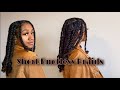 How To- Short Knotless Braids with Curly Ends