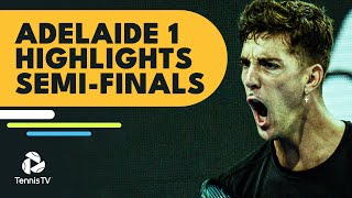 Monfils vs Kokkinakis; Cilic vs Khachanov | Adelaide 1 2022 Semi-Final Highlights