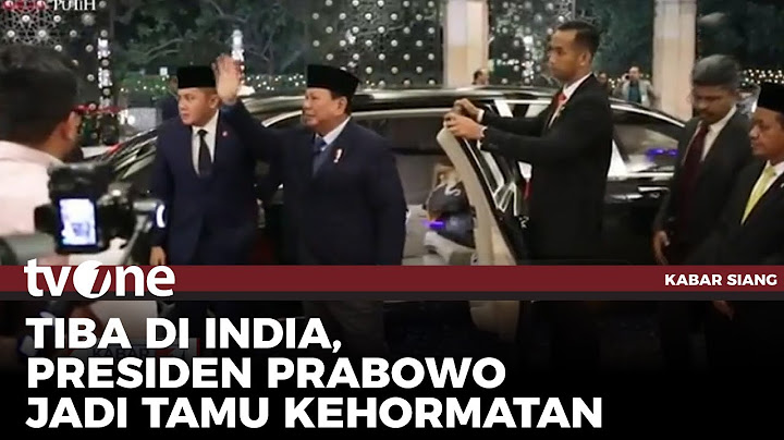 Presiden Prabowo Tiba di India, Disambut Tarian Tradisional | Kabar Siang tvOne
