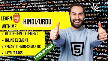 Html5 tutorial for beginners in Hindi/Urdu(block-level & inline elements) 2022 By Tech Grow