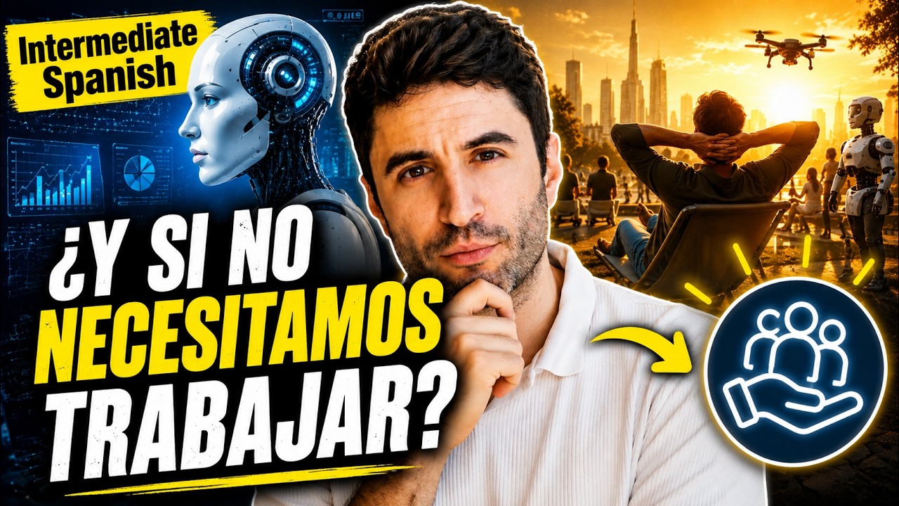 ¿Un mundo sin trabajo? IA y renta básica universal | Spanish Listening Practice