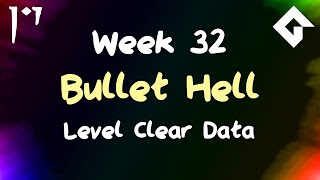 Bullet Hell - Week 32 - Level Clear Data