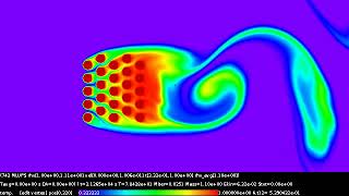 Hot tubes cooling - LBM