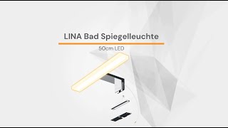 SSC-LUXon -  LINA 3-in-1 Design Bad Spiegelleuchte 30 cm warmweiß LED   - Produktvorschau
