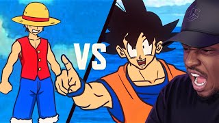Goku vs Luffy Rap Battle Went Way Harder Than Expected | REACTION