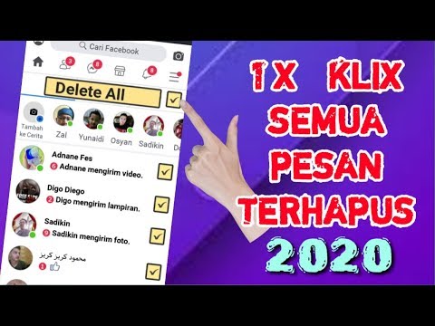 TERBARU CARA HAPUS SEMUA PESAN FACEBOOK SEKALIGUS 2020