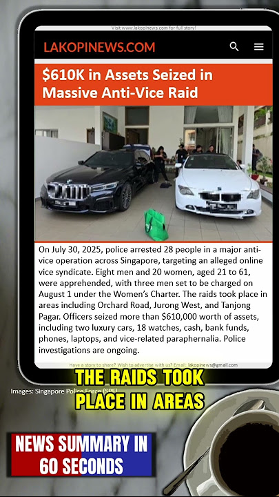 $610K in Assets Seized in Massive Anti Vice Raid