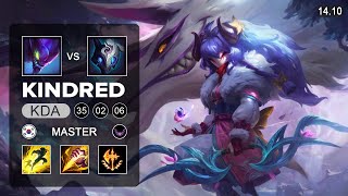 Kindred vs Kha'Zix Jungle - KR Master - Patch 14.10 Season 14