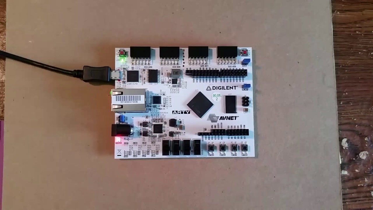 Arty FPGA Button-Press LED Counter - YouTube