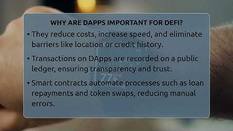 Why Are DApps Important For DeFi? - Talking Tech Trends